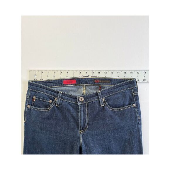 AG Adriano Goldschmied Stilt Cigarette Roll Up Leg Womens Size 31R Dark Denim - Picture 7 of 10